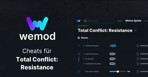 Total Conflict: Resistance Cheats & Trainers for PC.